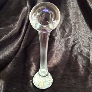 Vintage Aseda Swedish Bone Vase~Hand Blown~Bullicate~Bubbles~Jack-in-the-Pulpit